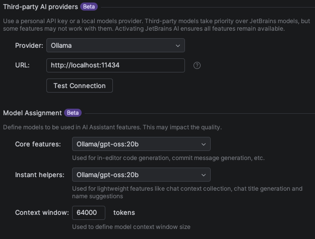 Preference pane