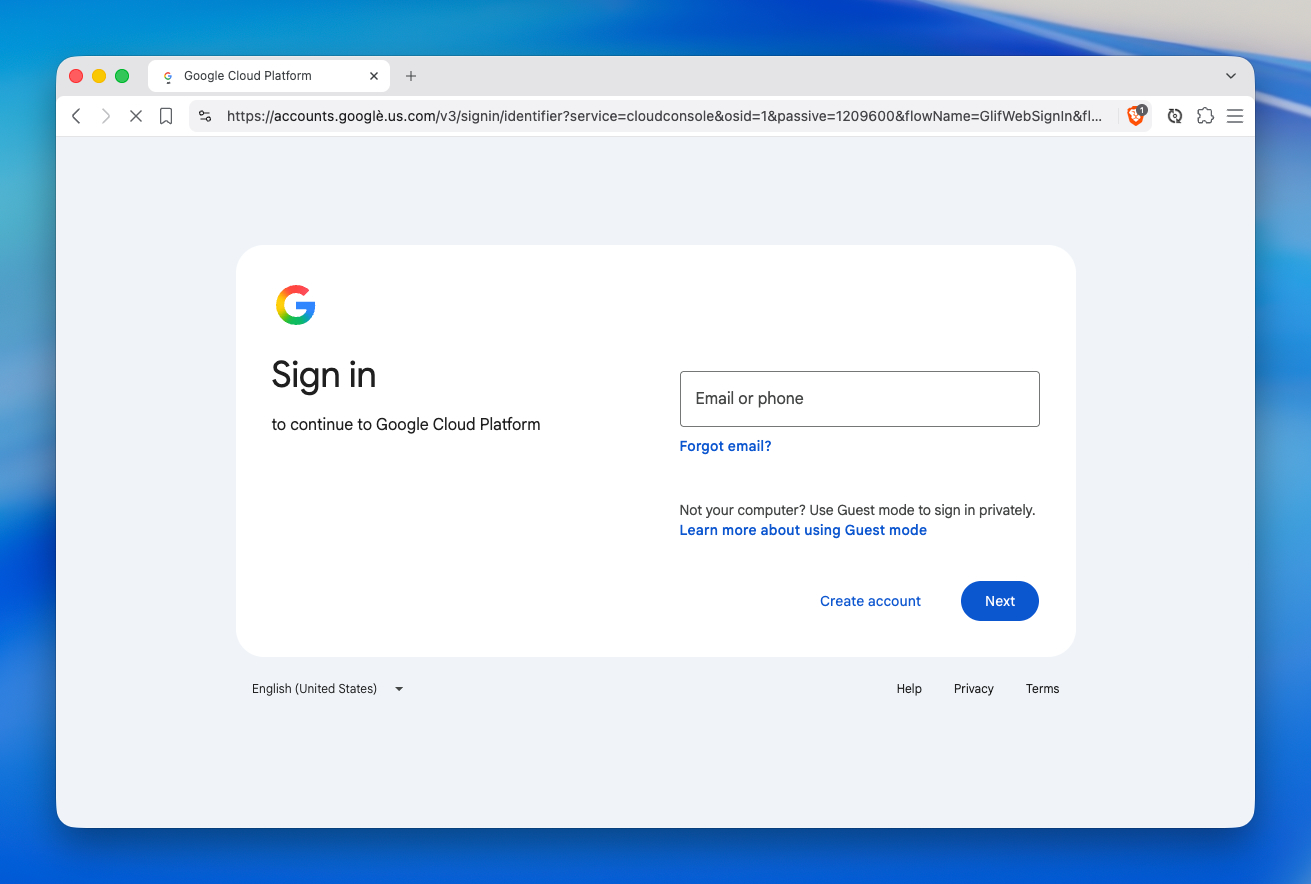 Login - Step 1