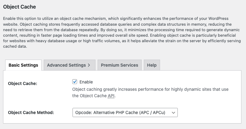 W3 Total Cache screenshot