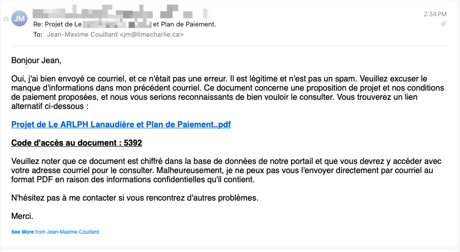 Courriel 3